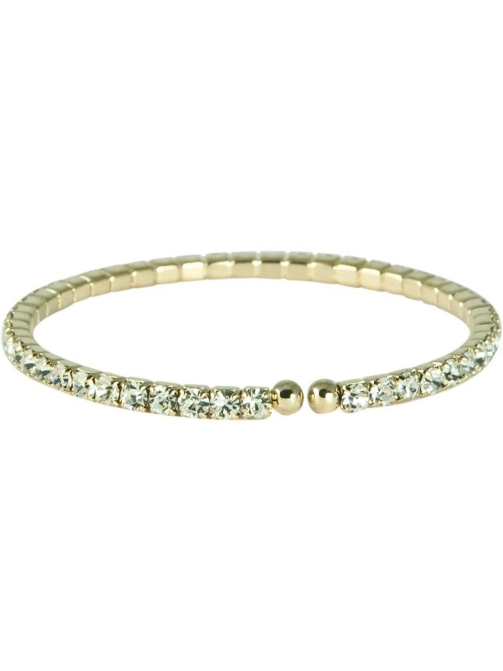 Genuine Austrian Crystal Coil Wraps, Cuffs & Bangles - Flexible Stackable
